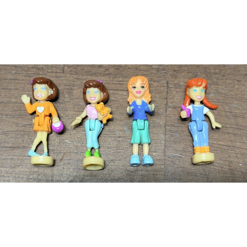 Lot Of 4 Vintage  Polly Pocket Figures